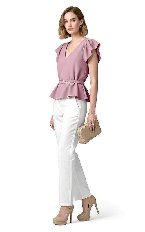 2827 · Блузка с рукавом крылышком — Фото