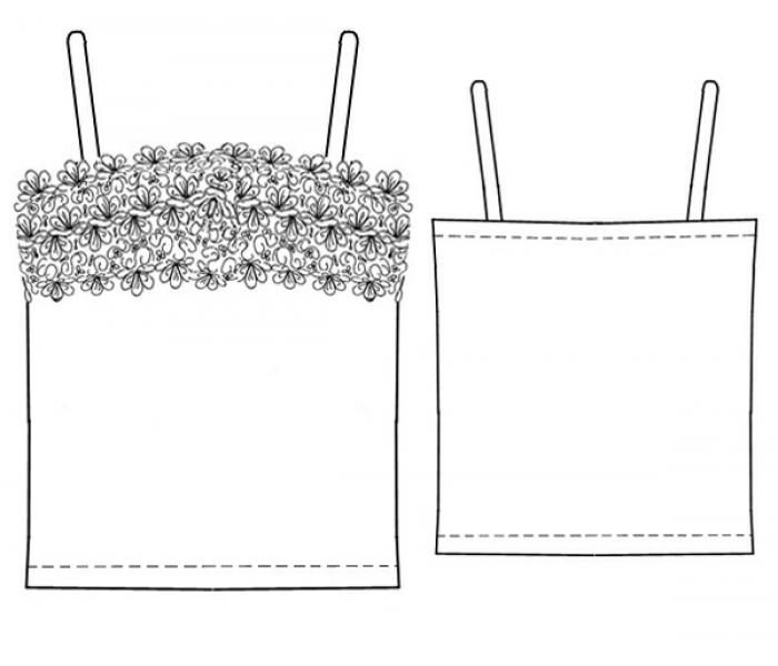 5233 · Фестонами по одной стороне. — Техрисунок крупно