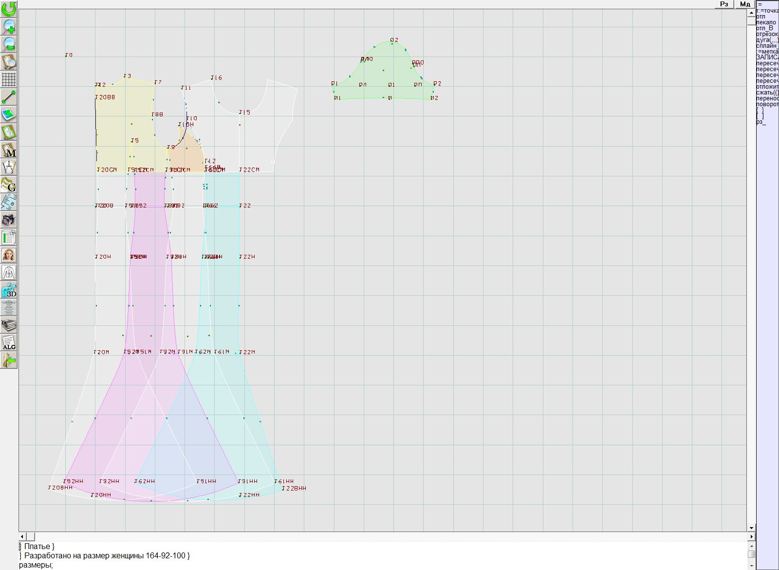 5172 · Платье с кружевной отделкой — Конструкция